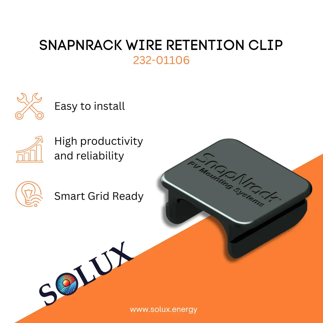 This is an image of SnapNrack Wire Retention Clips, 232-01106